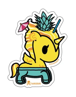 Aloha Swirl Unicorno Die Cut Sticker