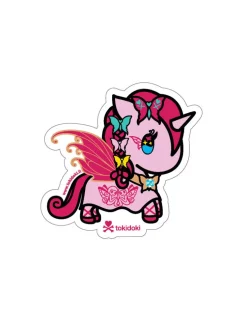 Butterfly Fairy Unicorno Die Cut Sticker