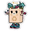 Greenie Die Cut Sticker
