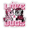 Love Bugs Die Cut Sticker