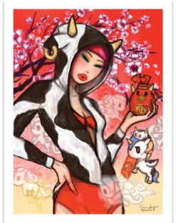 Lunar New Year - Ox Art Print