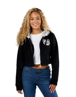 Peace & Bears Cropped Hoodie
