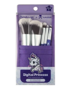 The Crème Shop x tokidoki Digital Princess Mini Travel Brush Set