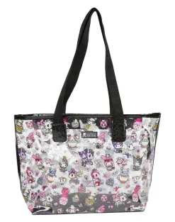 tokidoki x Kuromi & My Melody Garden Party Clear Zip Tote Bag