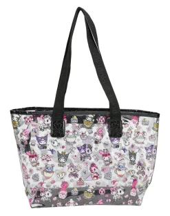 tokidoki x Kuromi & My Melody Garden Party Clear Zip Tote Bag