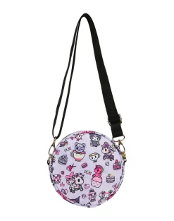 tokidoki x Kuromi & My Melody Garden Party Round Small Crossbody